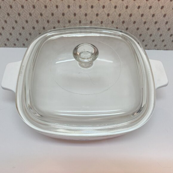 Corningware Vintage Blue Cornflower P-1-B 32 oz , 1 L Casserole with P-7-C Lid - Picture 3 of 7